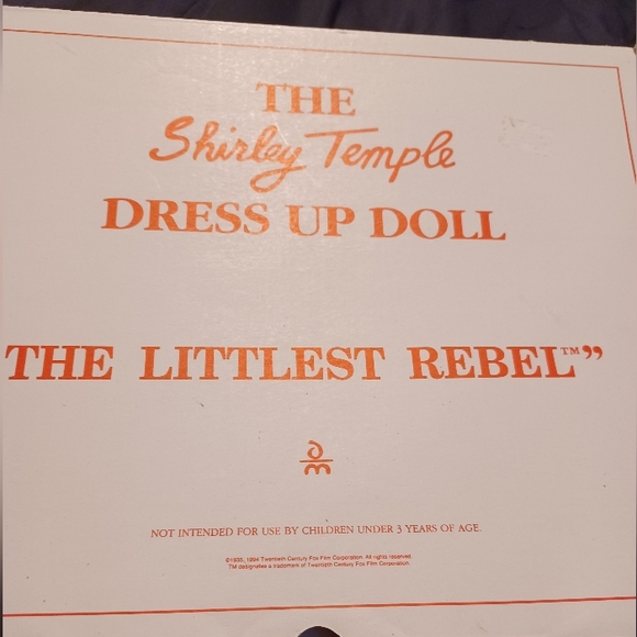 The ShirleyTemple Dress Up Doll (The Littlest Rebel) - Picture 1 of 4